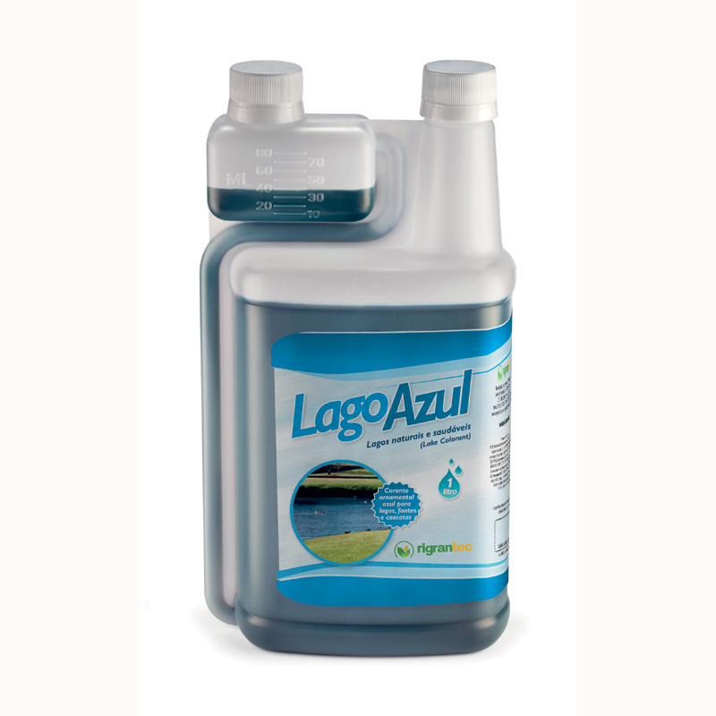 Lago Azul Líquido - Corante para lagos, fontes e cascatas ornamentais, atóxico e biodegradável