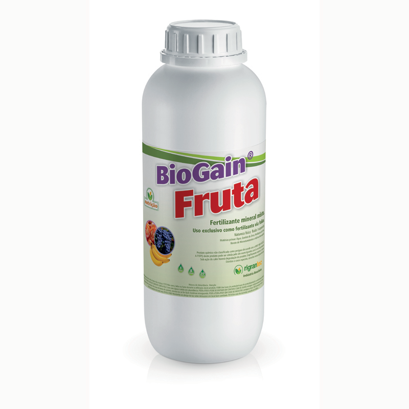 BioGain Fruta - Fertilizante à base de aminoácidos para alongamento de cachos com Mo, B e Zn quelatizados