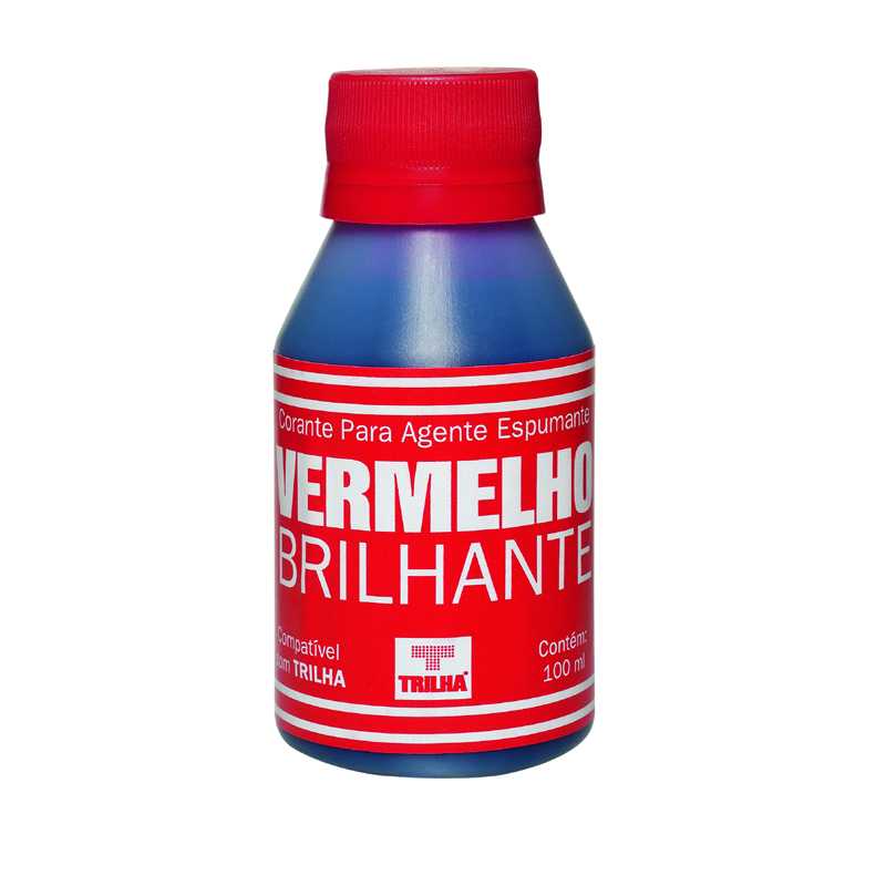 Vermelho Brilhante - Corante atóxico para melhorar a visualização do agente espumante Trilha